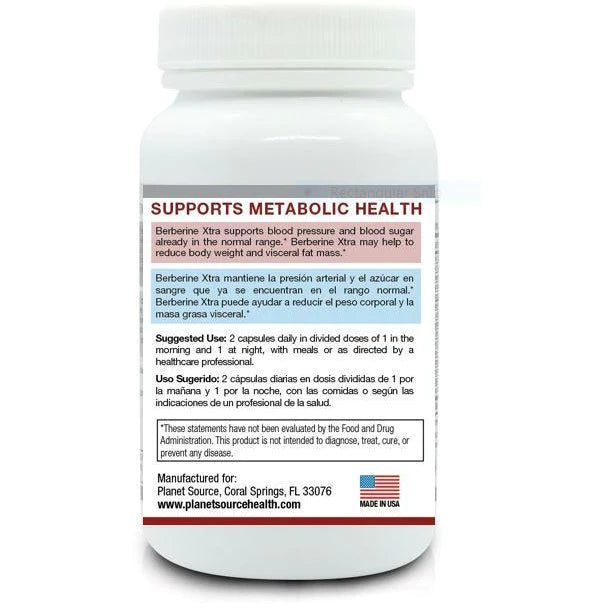 Planet Source Berberine Xtra Vegetable Capsules