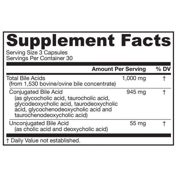 Jarrow Formulas Bile Acid Factors