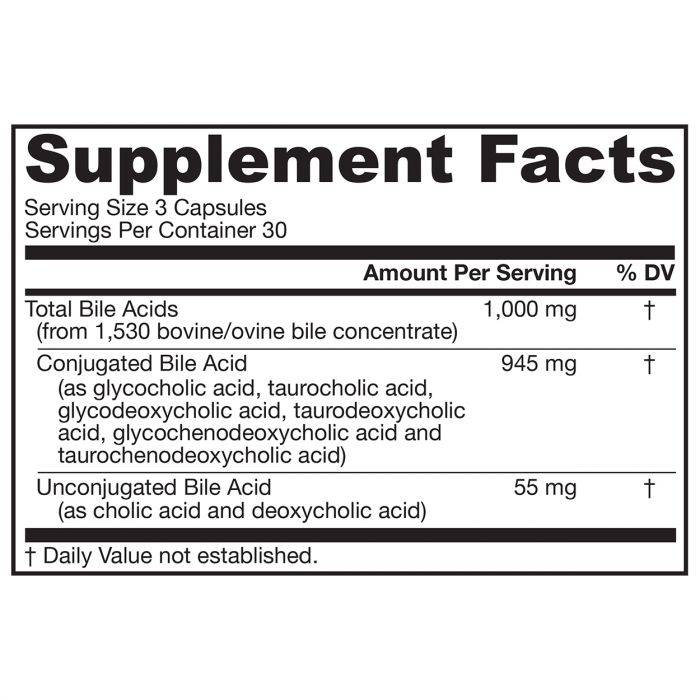 Jarrow Formulas Bile Acid Factors