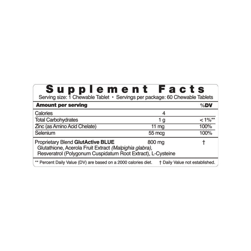 GlutActive Blue Chewable Tablets