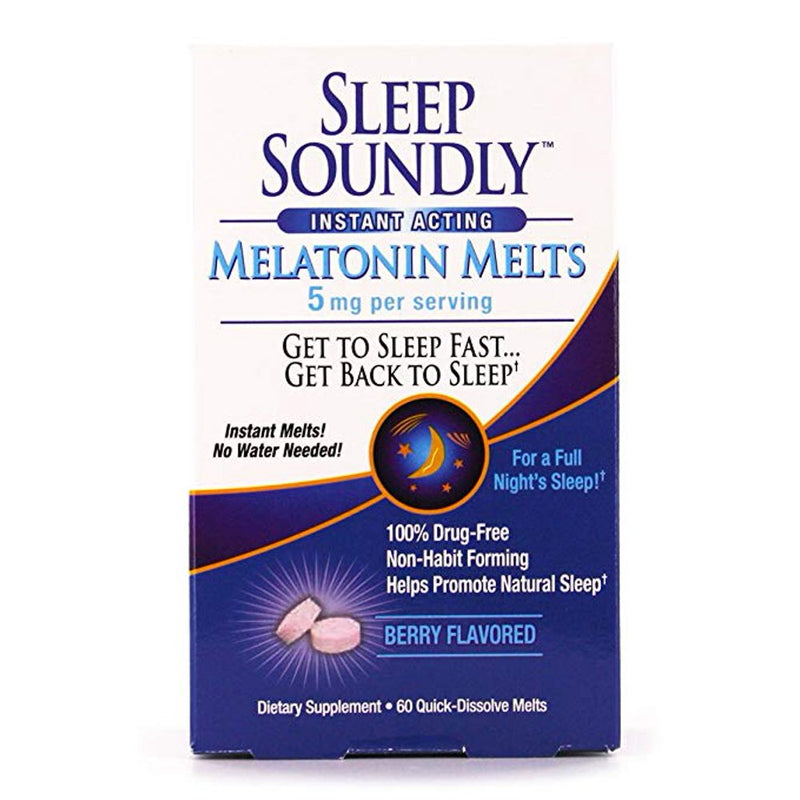 Sleep Sound Melatonin Berry 5 mg Tabletas de derretimiento instantáneo