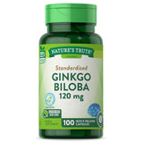 Extracto estandarizado de la verdad de la naturaleza Ginkgo biloba más 100 cápsulas