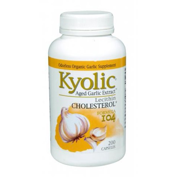 Kyolic Aged Garlic Extract Cholesterol Formula 104 - 200 Capsules