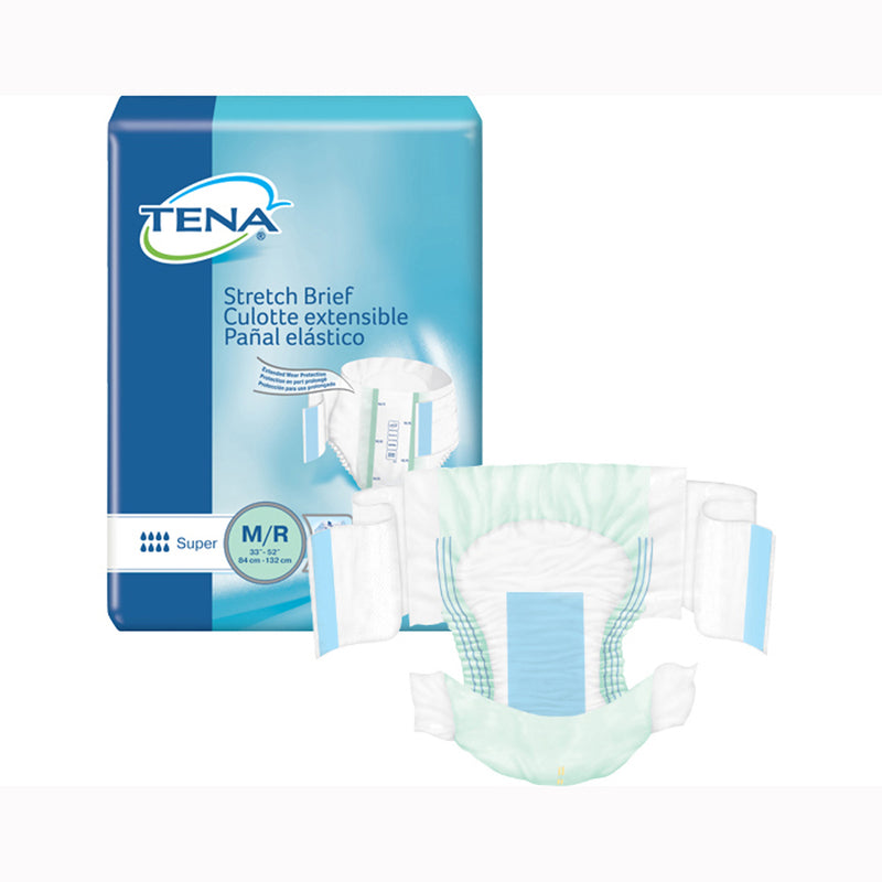 Tena 67902 Super Stretch Medium/Regular Briefs-56/Case