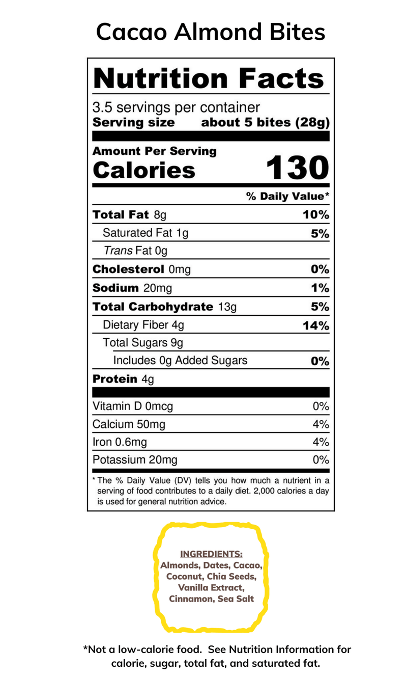 Nutsola Cacao Almond Bites 3.5oz