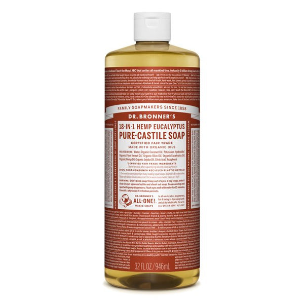 Dr. Bronners Castilla Castilla Líquido Eucalipto 32 oz