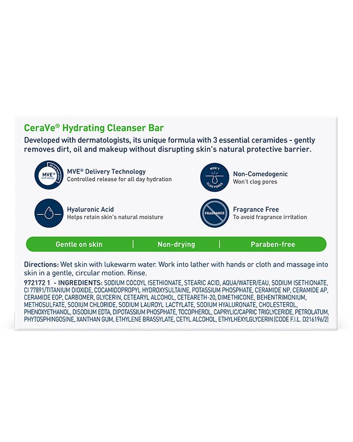 CeraVe Hydrating Cleanser Bar 4.5oz