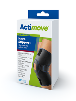 ACTIMOVE Soporte de rodilla Open Patella ajustable Universal