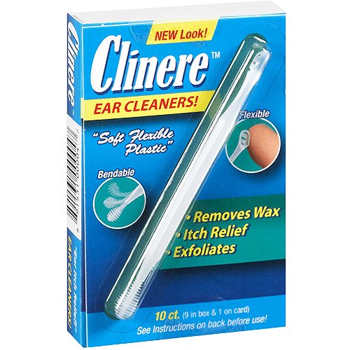 Limpiadores de orejas clinere plástico blando 10 ct
