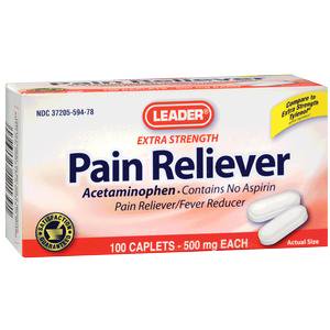 Leader Acetaminophen 500mg Tablets