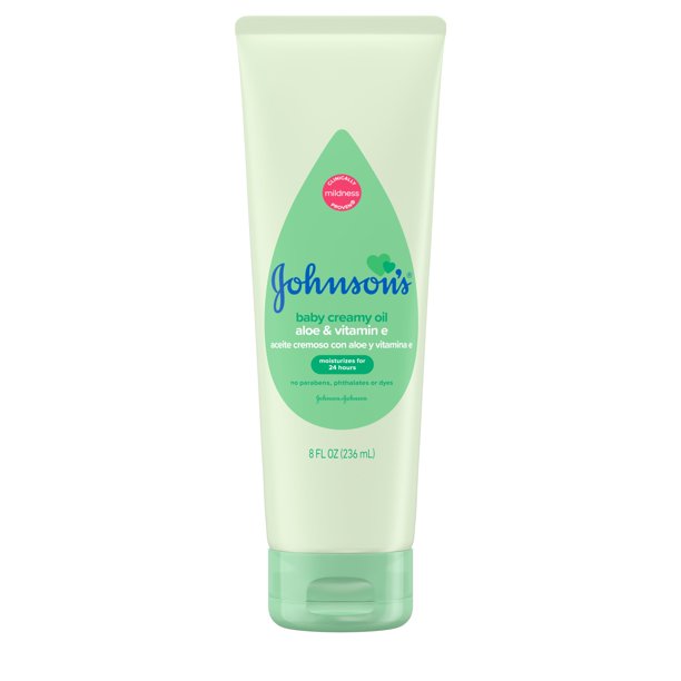 JOHNSONS BABY CREAMY OIL ALOE&VIT E 8 Oz