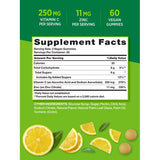 Nature's Truth Vitamin C + Manuka Honey Zinc Honey Lemon 60 Gummies