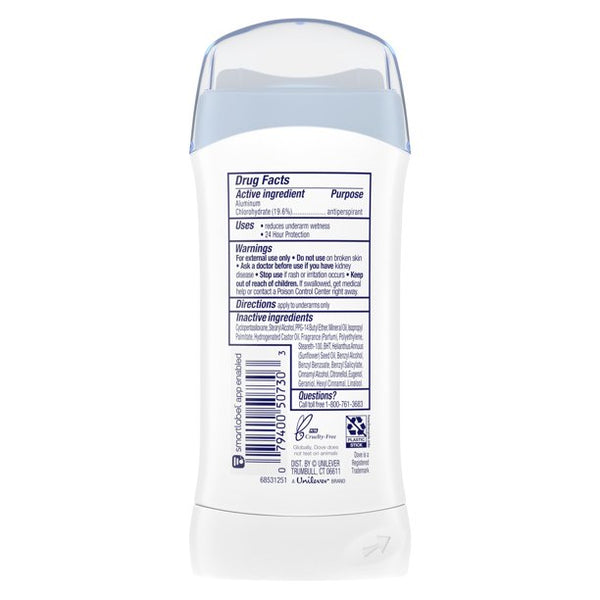 Dove Original Clean Deodorant 2.6Oz