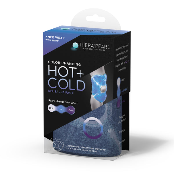 TheraPearl Reusable Hot & Cold Therapy Knee Wrap With Strap