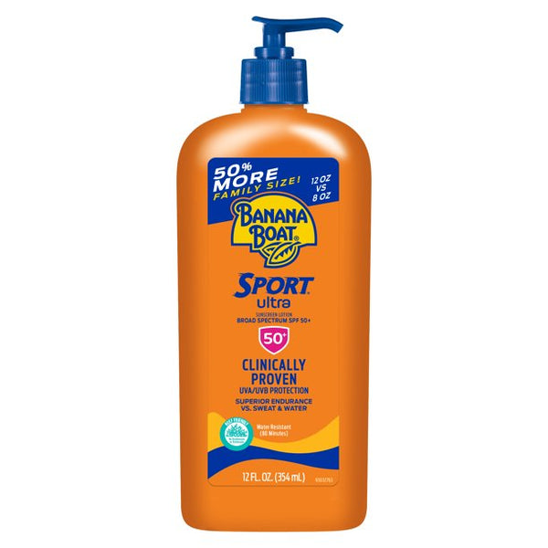 Banana Boat Sunscreen Ultra Sport Broad Spectrum Sunscreen Lotion, SPF 50