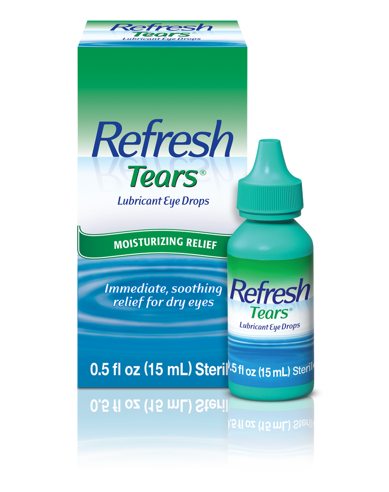 Refrescar las lágrimas de los ojos lubricantes gotas .0.5 oz