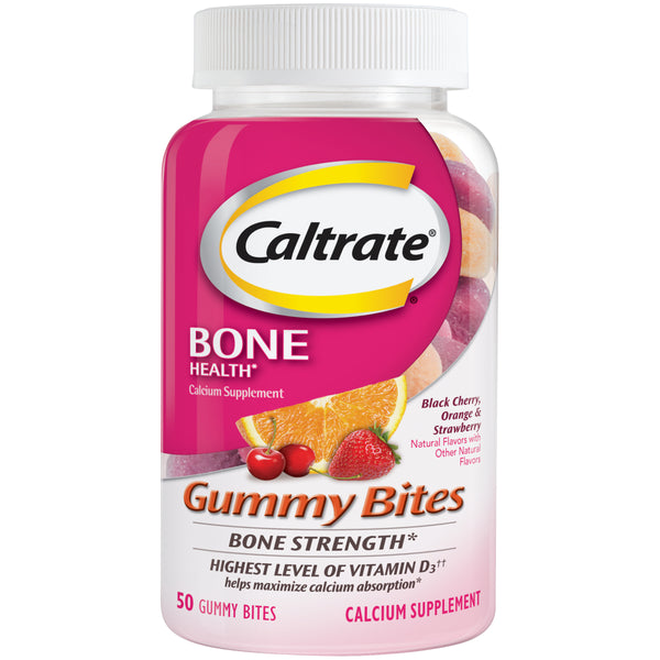 Caltrate Gummy Bites Calcium + Vitamin D 50 Ct