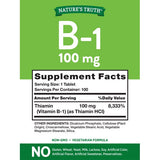 Natures Truth Vitamin B-1 100mg 100 Tablets