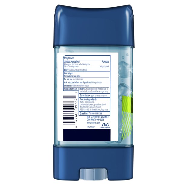 Gillette Sport Deodorant Power Rush Gel 3.8Oz