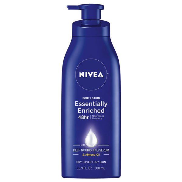 NIVEA esencialmente loción corporal enriquecida 48h 16.9 oz