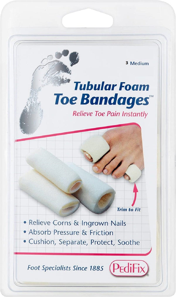 PediFix Tubular Foam Toe Bandagesª Medium