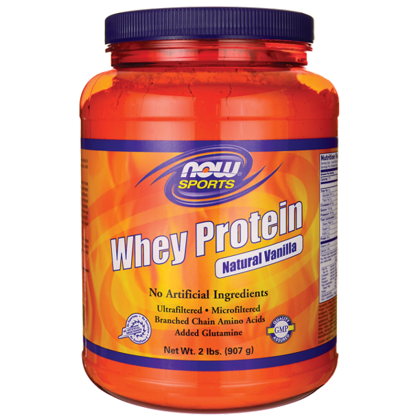 Now Sports Whey Protein Natural Vanilla Powder 2 lbs.
