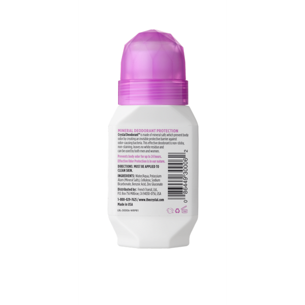 Crystal Body Deodorant Roll On Unscented 2.25Oz