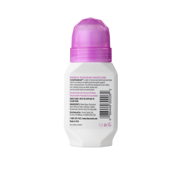 Crystal Body Deodorant Roll On Unscented 2.25Oz