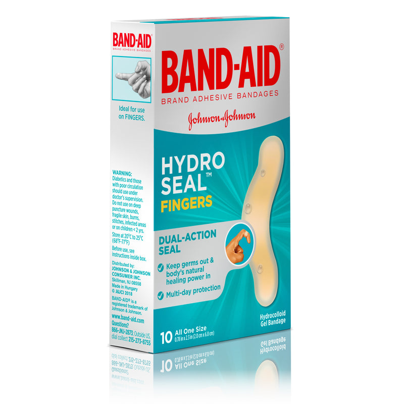 Band-Aid Brand Adhesive Bandages Hydro Seal for All Purpose, Fingers, and Blisters
