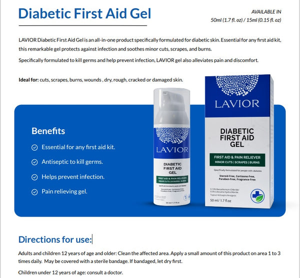 Lavior Diabetic First Aid Gel