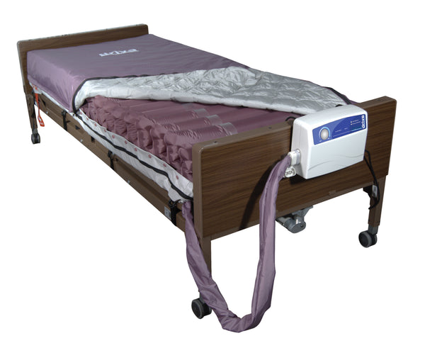 Drive Medical Med Air Low Air Loss Mattress Replacement System with Alternating Pressure