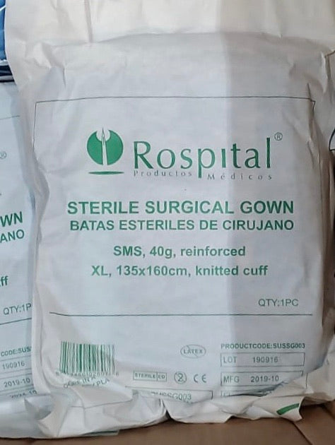 Vestido quirúrgico estéril rospital/Bata Esteril Quirurgica 1pc