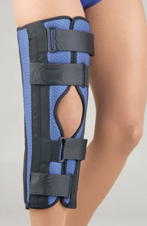 Fla Orthopedics transpirable Universal Tri-Panel Foam Knee Inmovilizante Azul