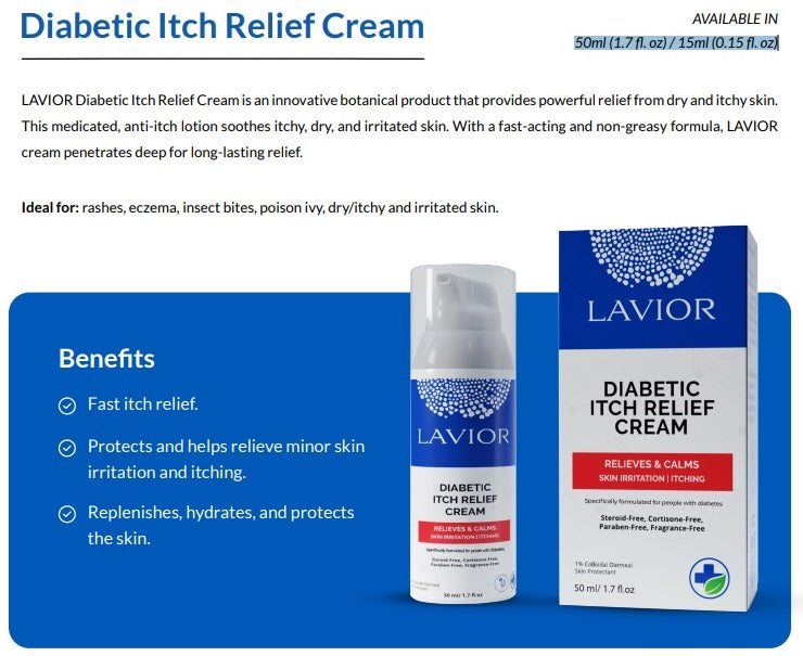 Lavior Diabetic Itch Relief Cream