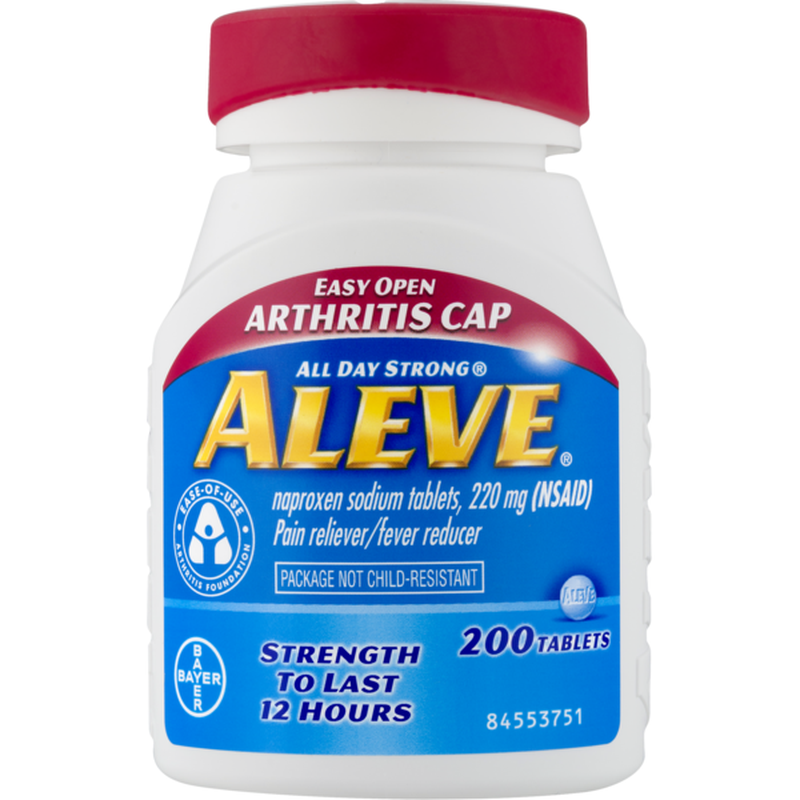 Aleve Easy Open 220mg 200 Capsules