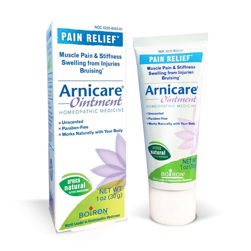 Boiron Arnicare, Homeopathic Medicine for Pain Relief, Muscle Pain & Stiffness, Swelling from Injuries, Bruising, 1 oz Ointment
