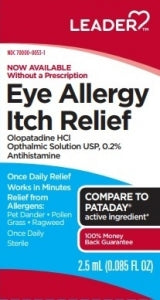 Líder alergia ocular alivio de picazón 2.5 oz