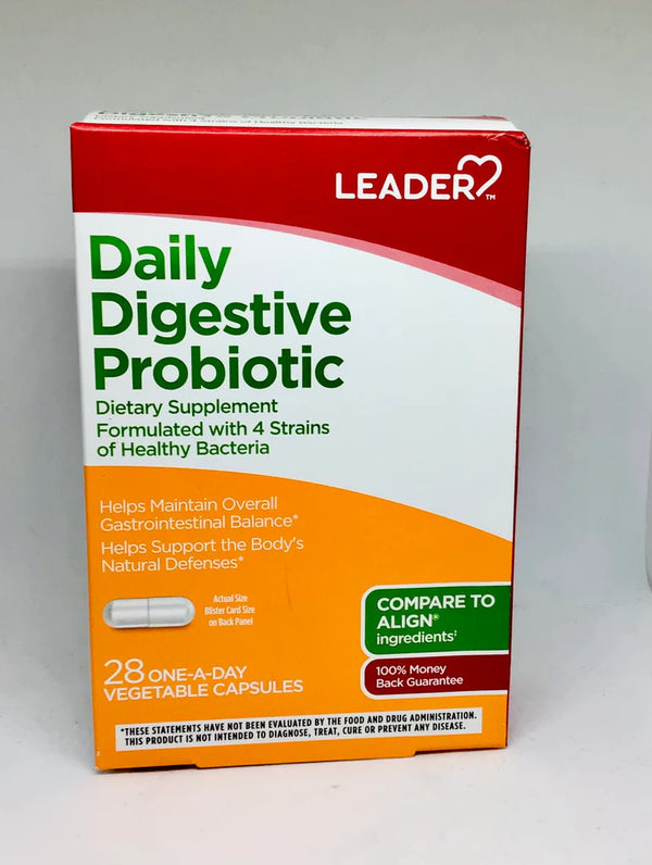 Leader Daily Digestive Probiotic 28 Capsules