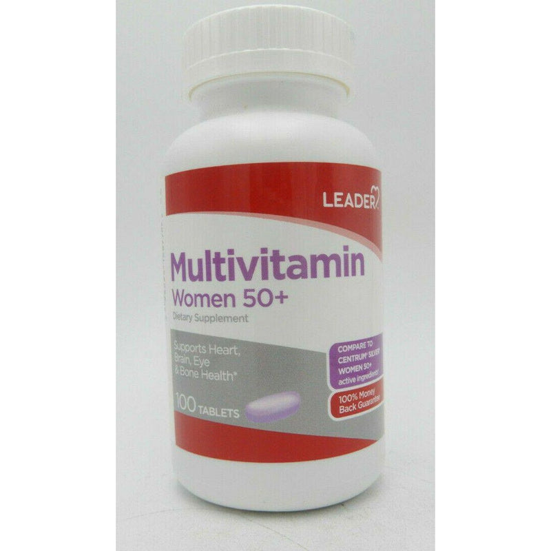 Líder Tabletas multivitamínas para mujeres 50+