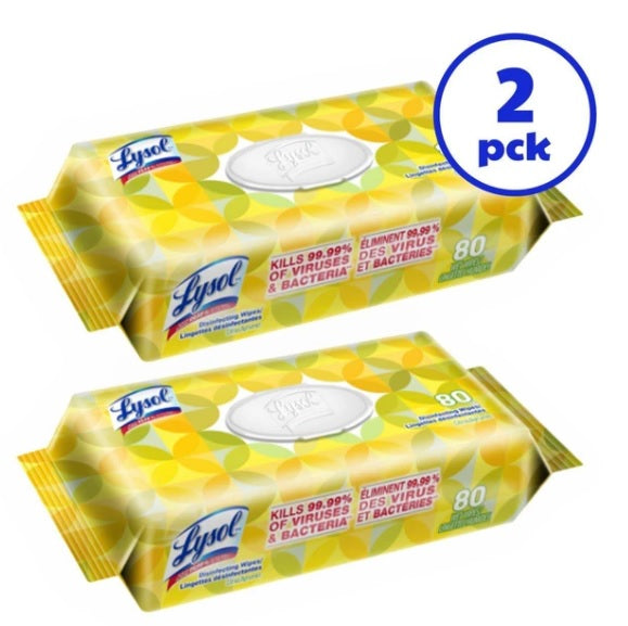 Lysol desinfectando toallitas (80 ct)