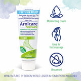Boiron Arnicare FootCare, Homeopathic Medicine for Foot Pain Relief, Muscle Pain & Stiffness, Swelling from Injuries, Bruising, 4.2 oz Cream