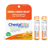 Boiron Chestal Kids, Medicina homeopática para alivio de tos y mucos, congestión en el pecho, tos seca, fitful, 2 x 80 gránulos