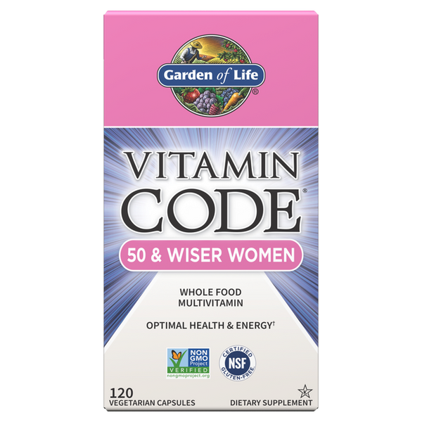 Garden of Life Vitamin Code 50 and Wiser Women Capsules