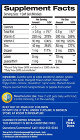 Bausch & Lomb PreserVision AREDS 2 Formula Eye Vitamin & Mineral Supplement Softgels