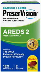 Bausch & Lomb PreserVision AREDS 2 Formula Eye Vitamin & Mineral Supplement Softgels