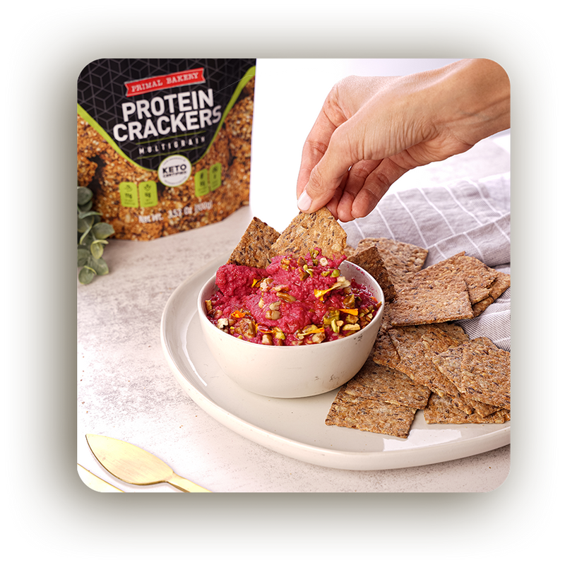Primal Bakery Protein Keto Crackers Multigrain 3.53OZ