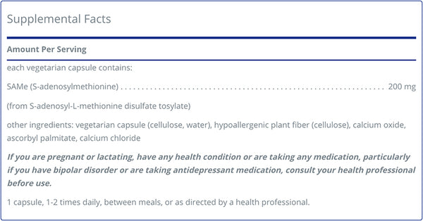 Pure Encapsulations SAMe (S-Adenosylmethionine) Capsules