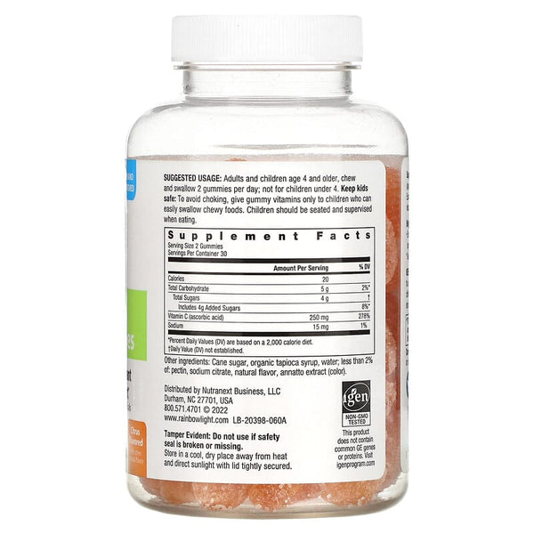 Rainbow Light High Potency Vitamin C 60 Gomme