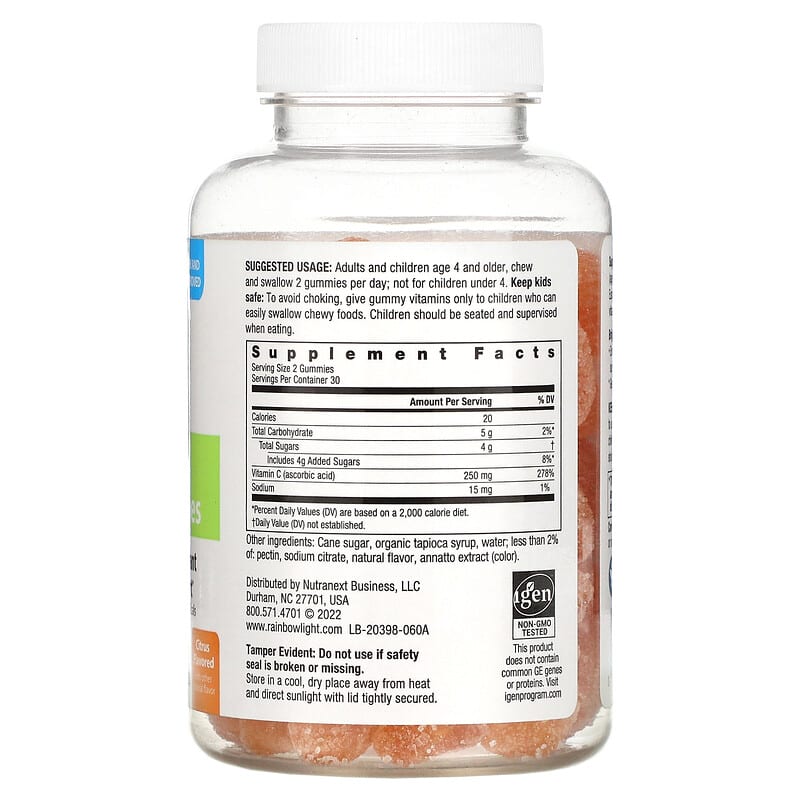 Rainbow Light High Potency Vitamin C 60 Gummies