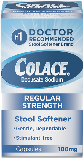 Colace Docusate Sodium Regular Strength 100mg